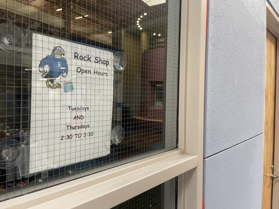 The Rock Shop is now only open two days a week. You can still buy things online, and they will be delivered to the school.