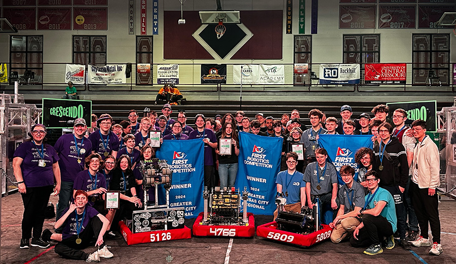 The Jesubots, team 5809, and their alliance won the Greater Kansas City Regional on April 16, 2024 in Lees Summit. The victory qualified them for Worlds for the third straight year.